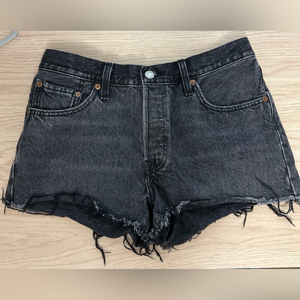 Women’s Levi’s 501 Denim Shorts black/grey wash
